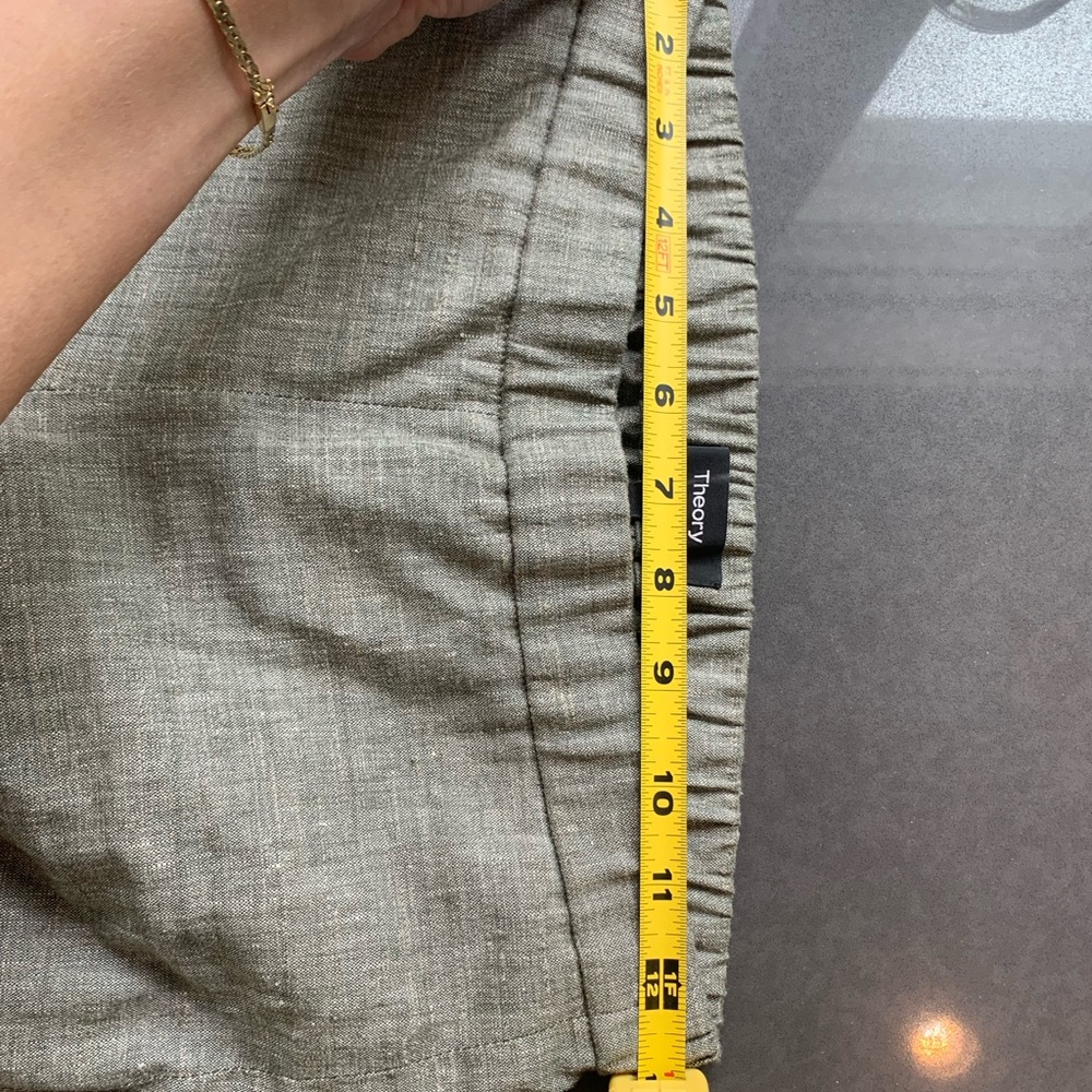 Basic Pull On Linen Cropped Pant - image 3